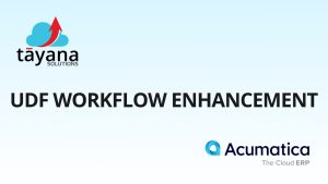 UDF Workflow Enhancement