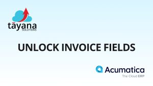 Unlock Invoice Fields