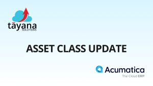 Asset Class Update