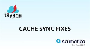 Cache Sync Fixes