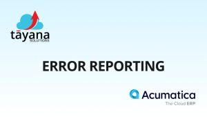 Error Reporting