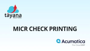 MICR Check Printing