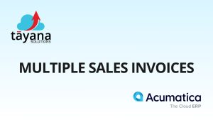 Multiple Sales Invoices