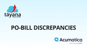 PO-Bill Discrepancies