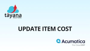 Update Item Cost