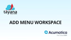 Add Menu Workspace