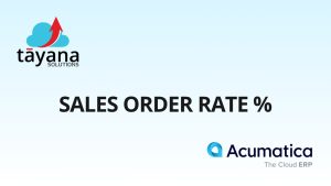 Sales Order Rate %